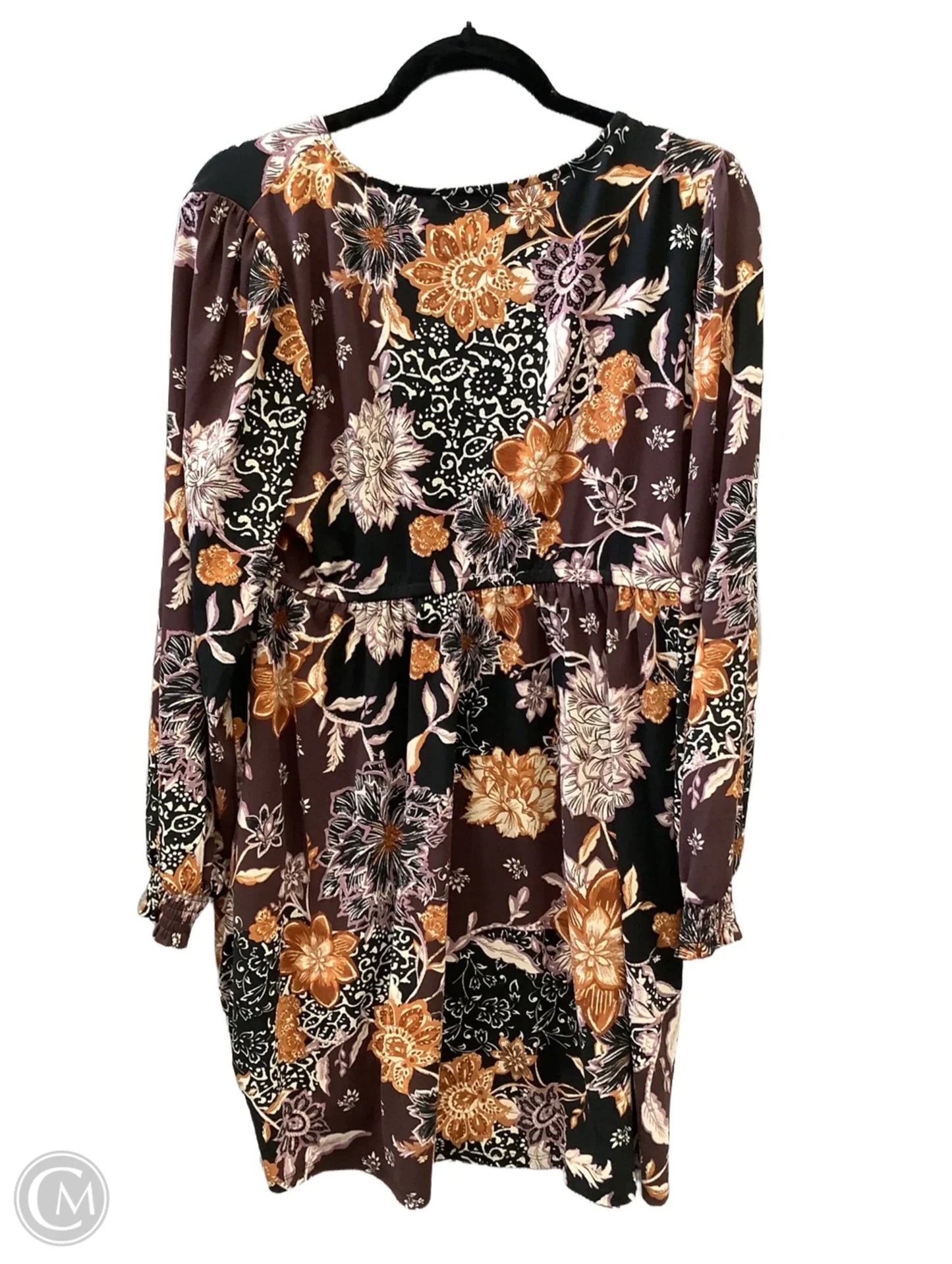 Dress Casual Midi By Maurices In Floral Print, Size: L