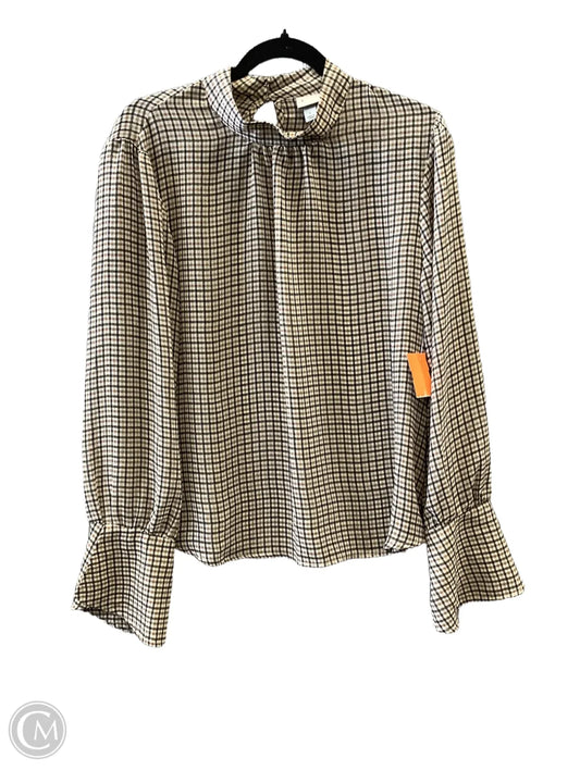 Top Long Sleeve By A New Day In Brown, Size: L
