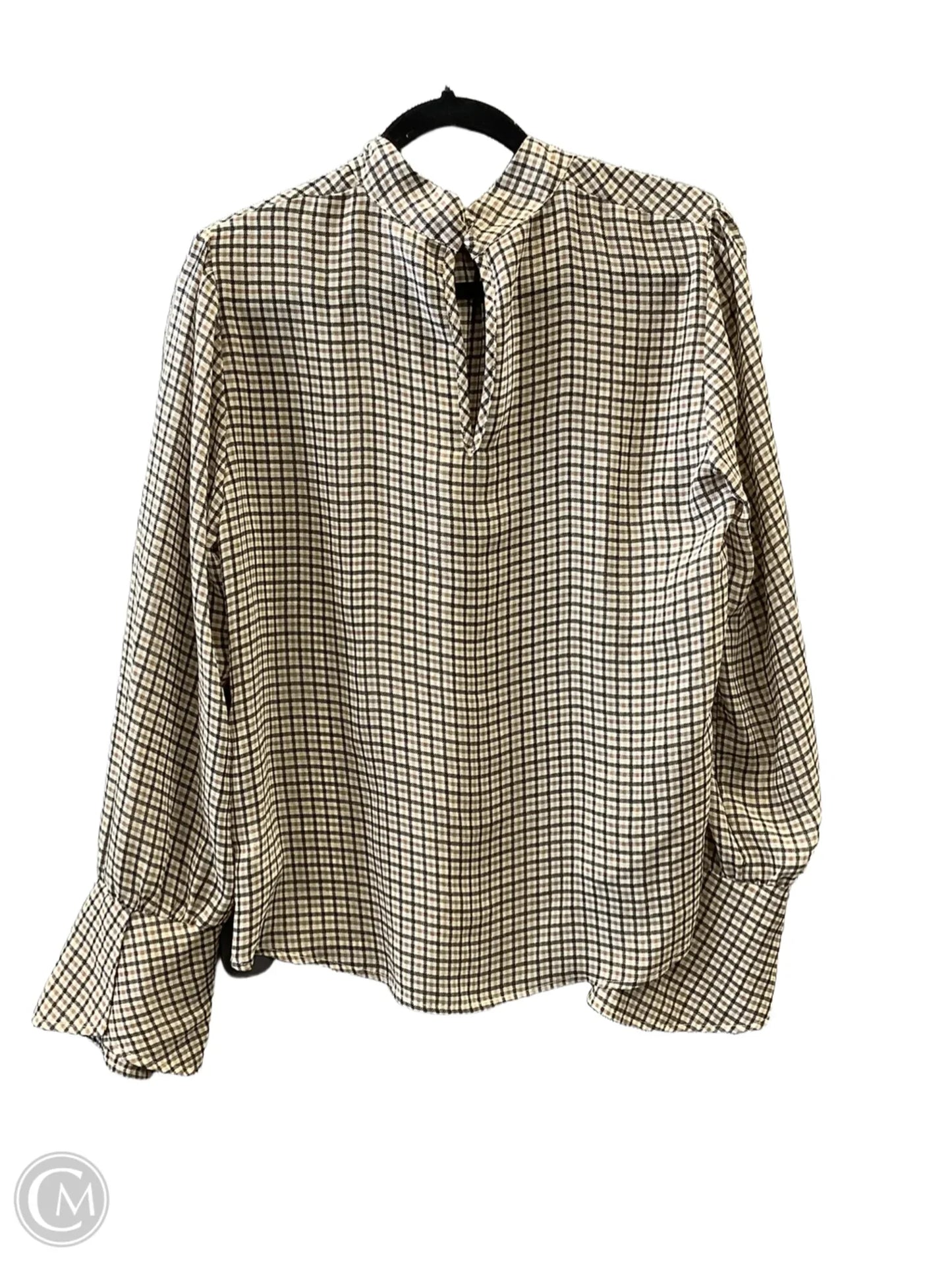Top Long Sleeve By A New Day In Brown, Size: L
