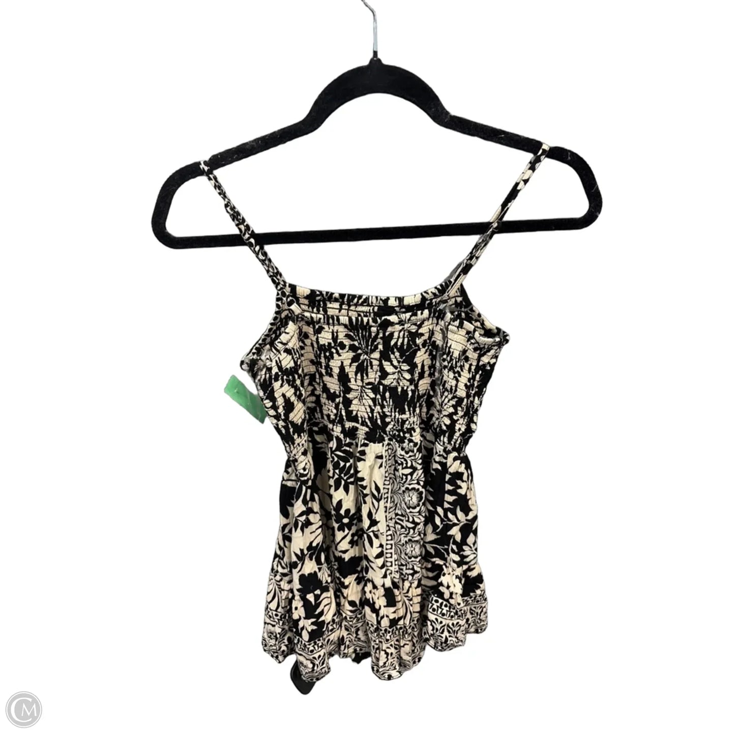 Romper By Angie In Black & Cream, Size: L