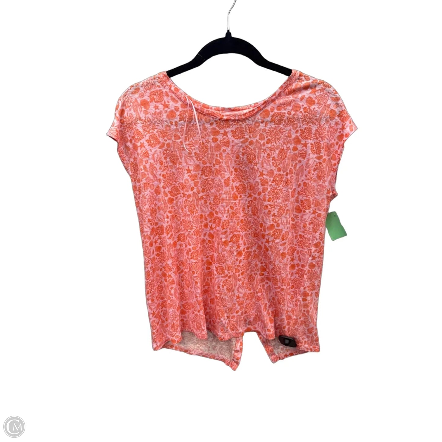 Top Short Sleeve By Sigrid Olsen In Pink, Size: L