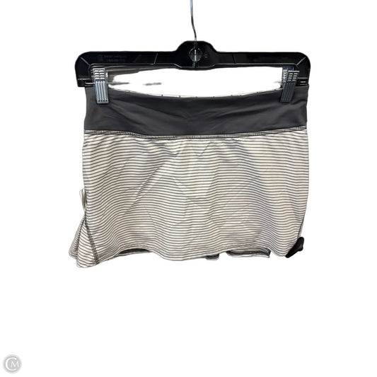 Athletic Skirt By Lululemon In Striped Pattern, Size: 6