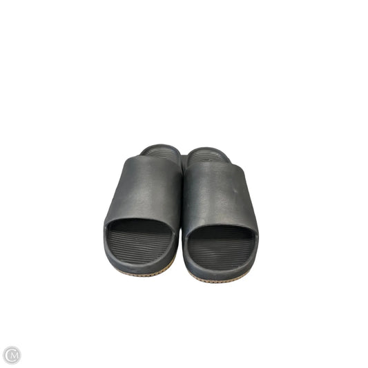 Sandals Flats By Nike In Black, Size: 10