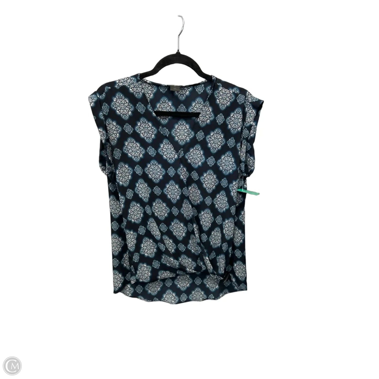 Top Sleeveless By Ann Taylor In Navy, Size: M
