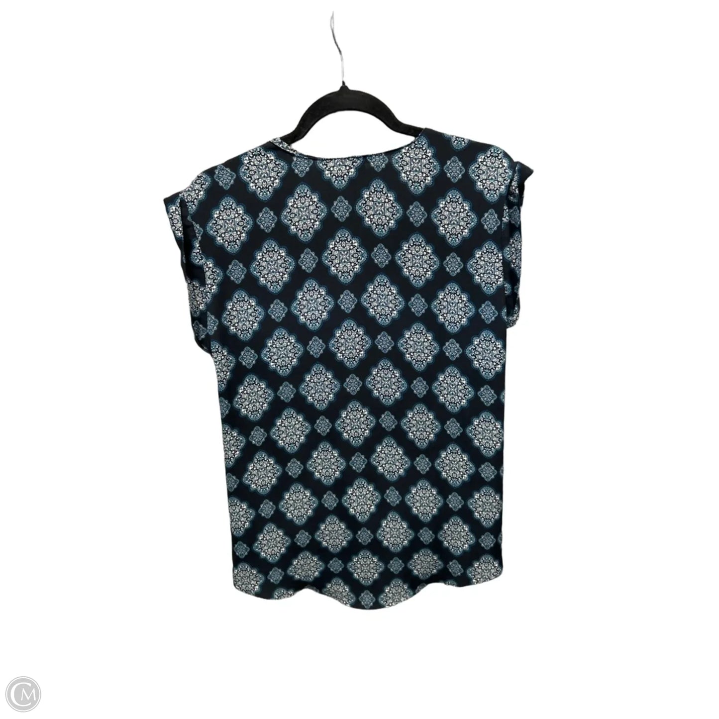 Top Sleeveless By Ann Taylor In Navy, Size: M