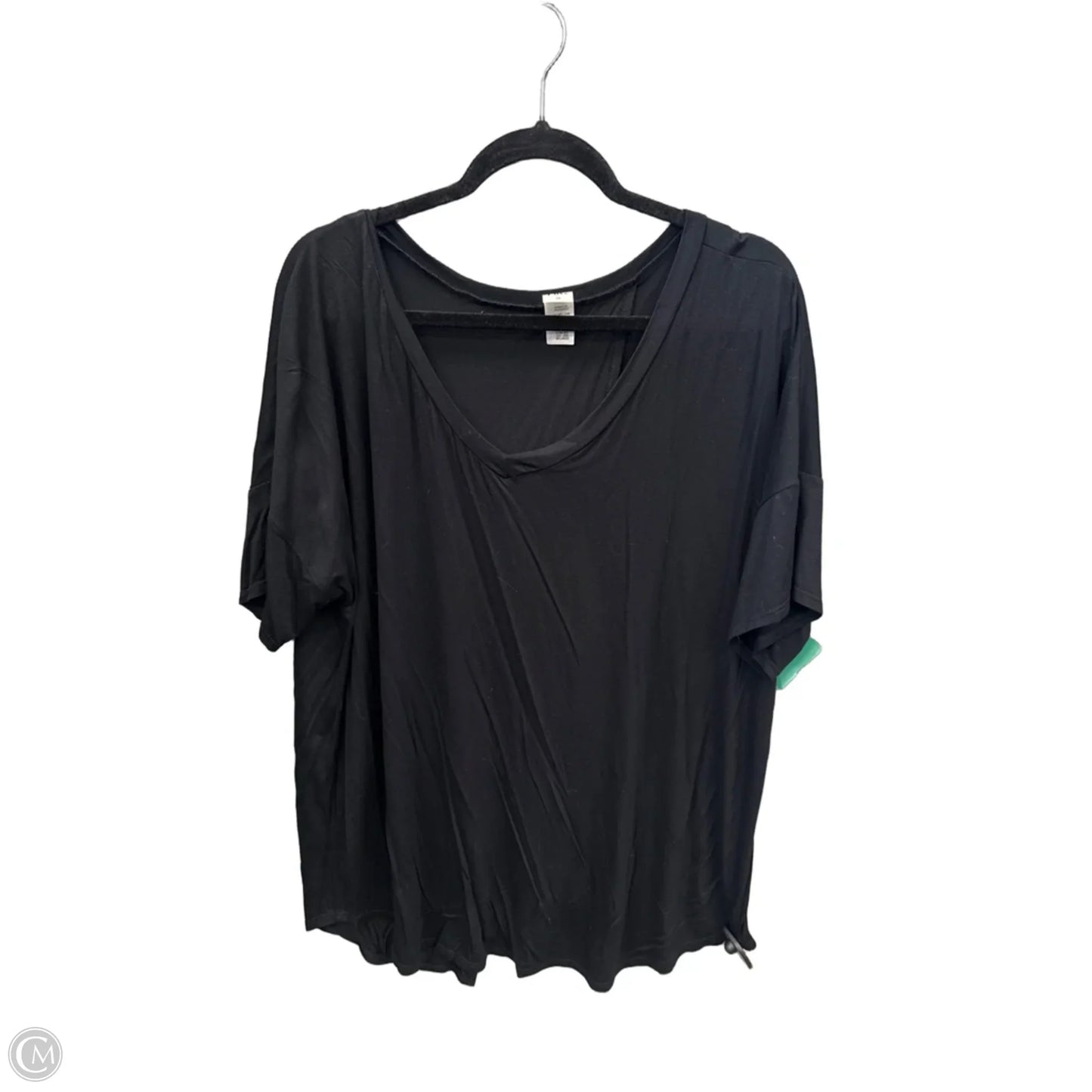 Top Short Sleeve By Sew In Love In Black, Size: 3x