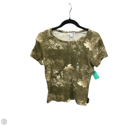 Top Short Sleeve By Clothes Mentor In Camouflage Print, Size: Xl