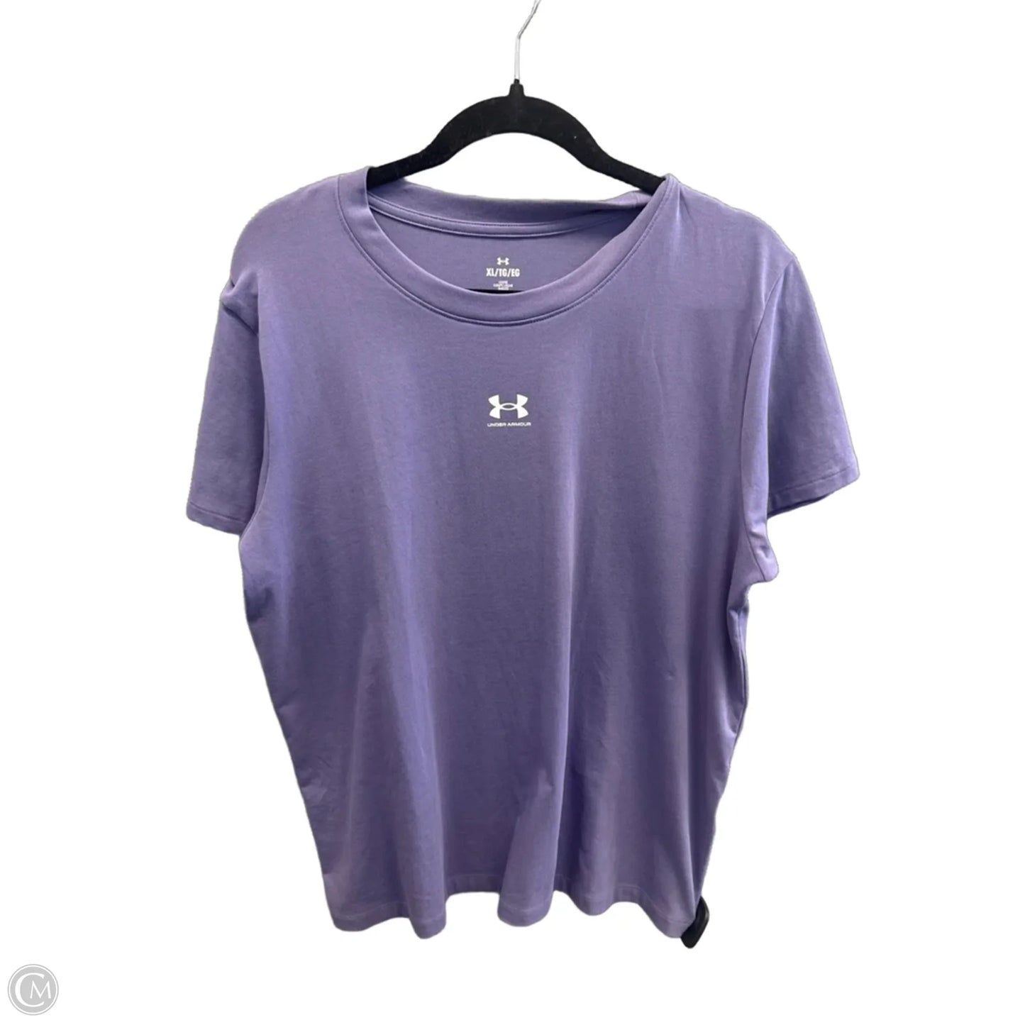 Top Short Sleeve By Under Armour In Purple, Size: Xl