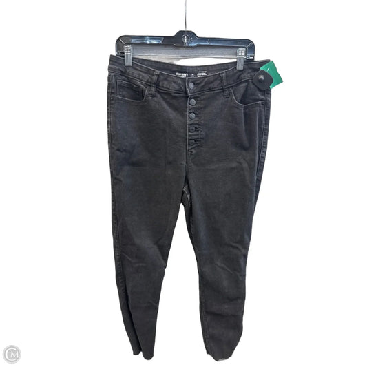 Jeans Skinny By Old Navy In Black, Size: 14