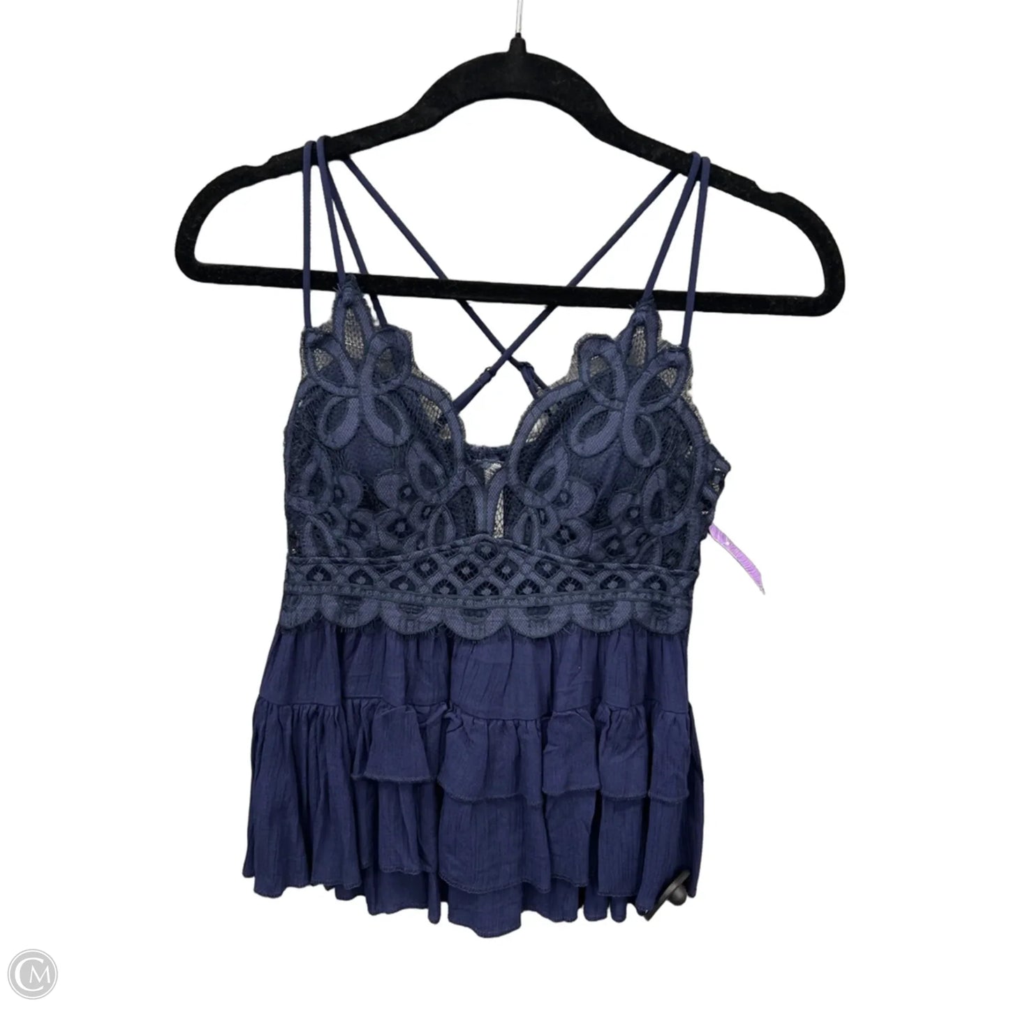 Top Sleeveless By Zenana In Blue, Size: M
