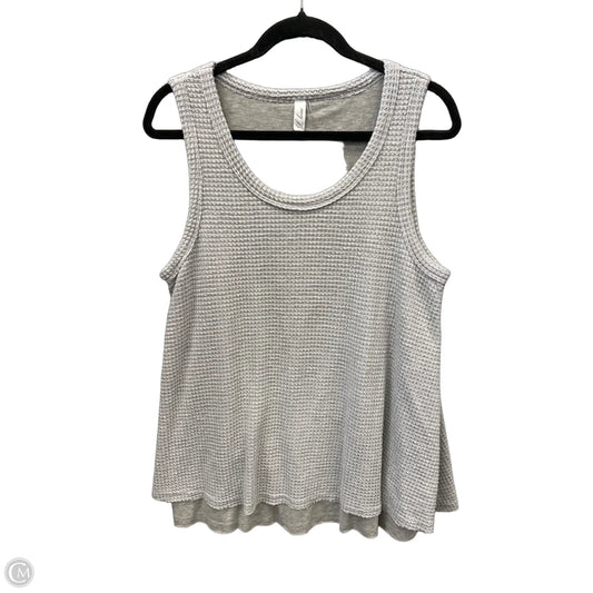 Top Sleeveless By L Love In Grey, Size: M