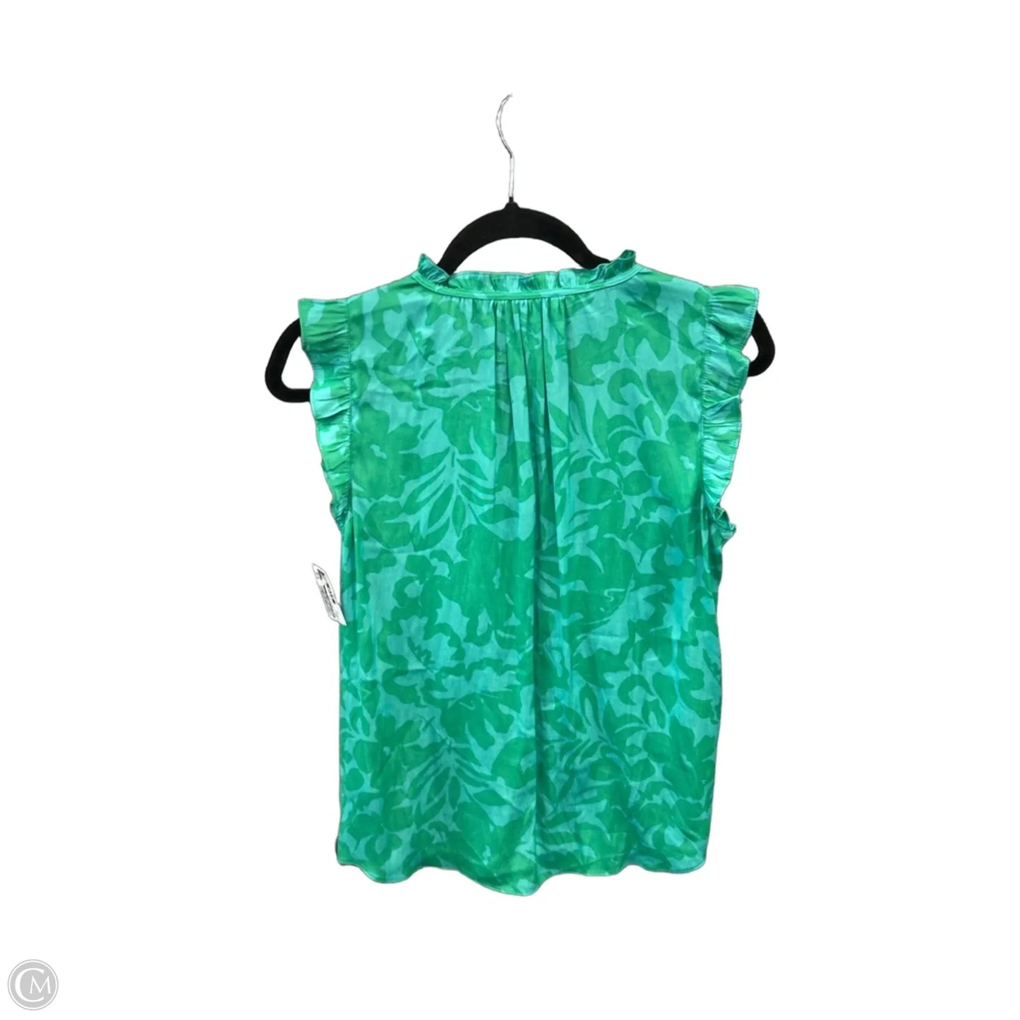 Top Sleeveless By Maison Damelie In Green, Size: Xs