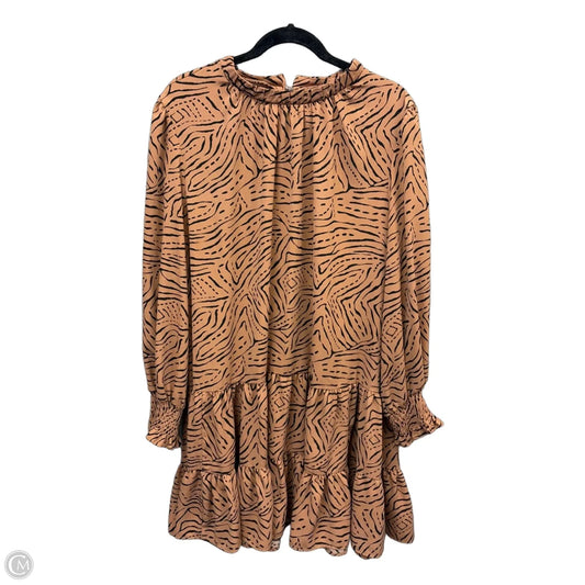 Dress Casual Midi By Nine West In Animal Print, Size: Xxl
