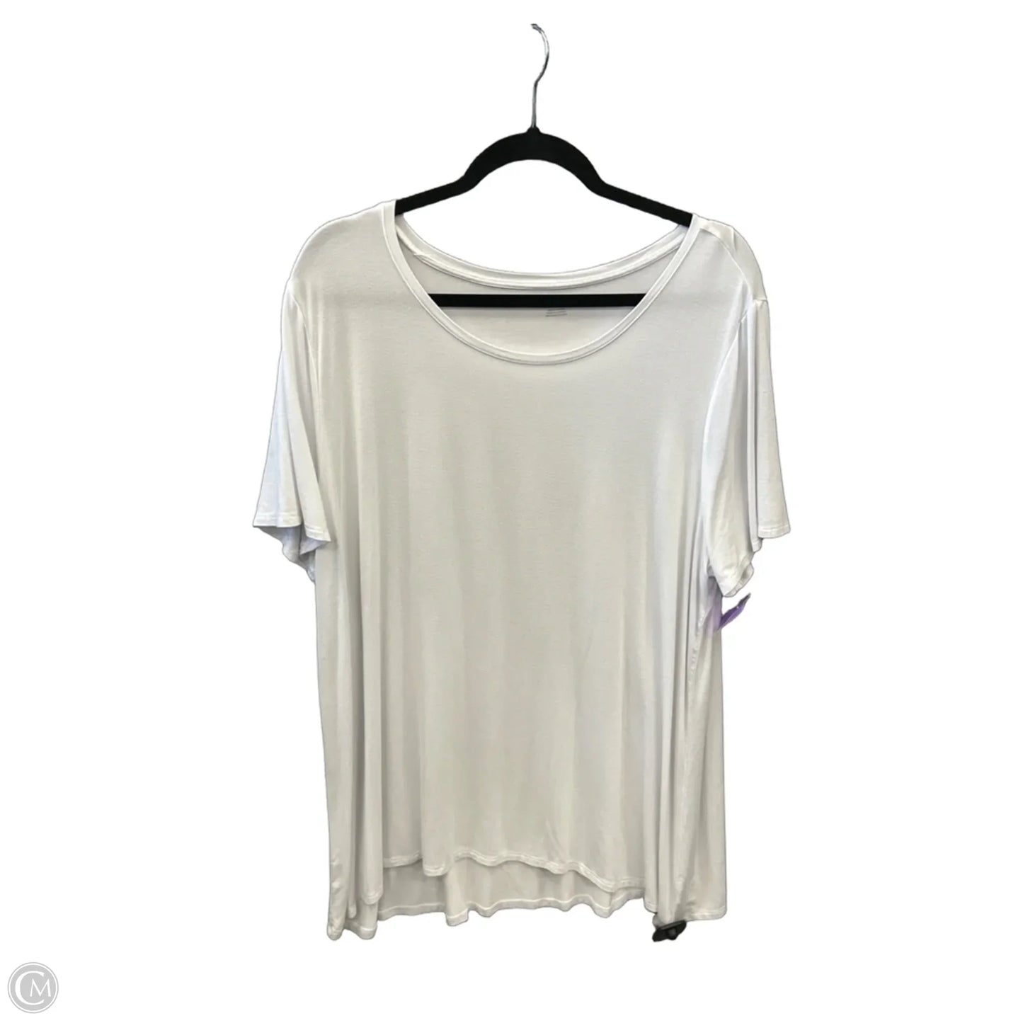 Top Short Sleeve Basic By Amazon Essentials In White, Size: Xxl
