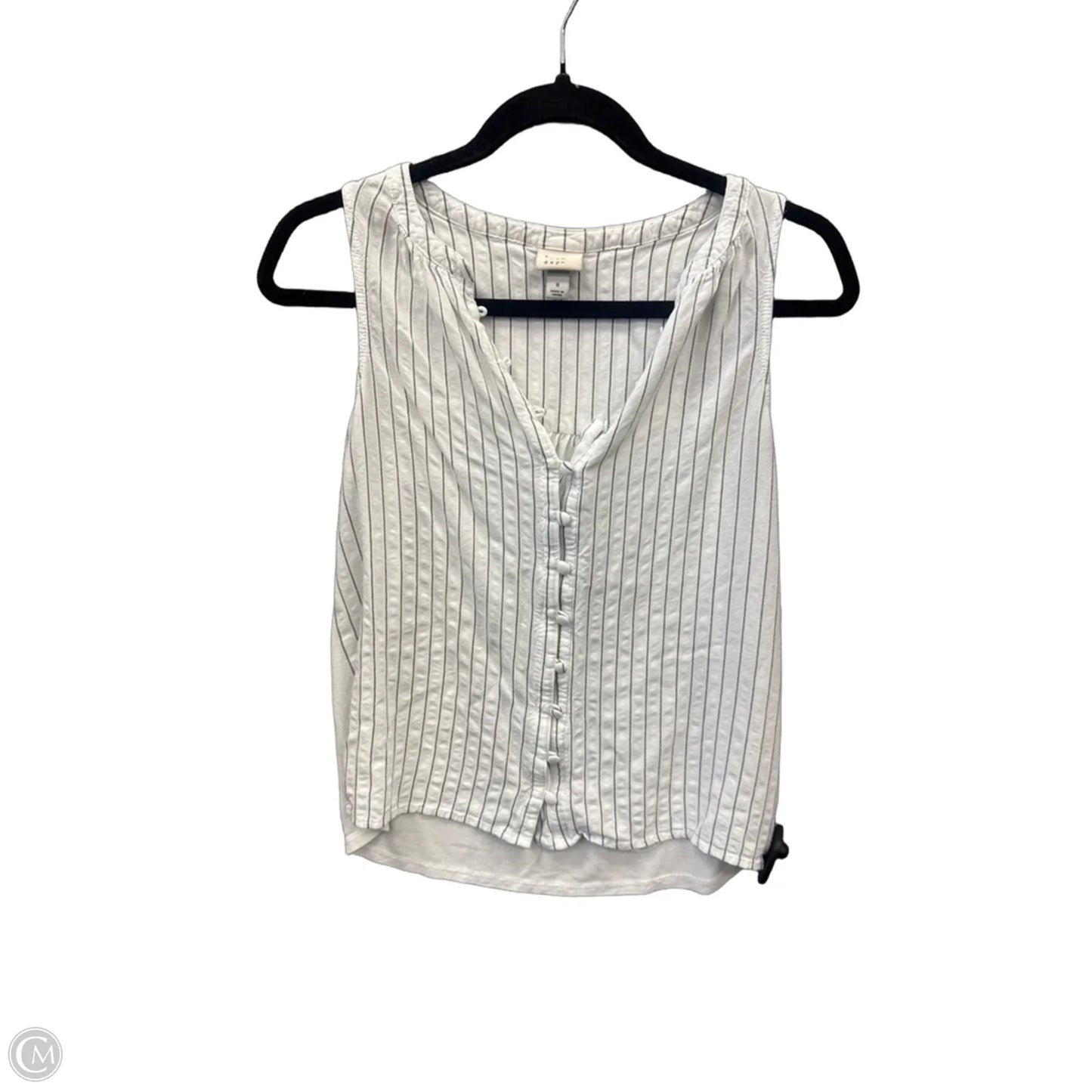 Top Sleeveless By A New Day In Striped Pattern, Size: S