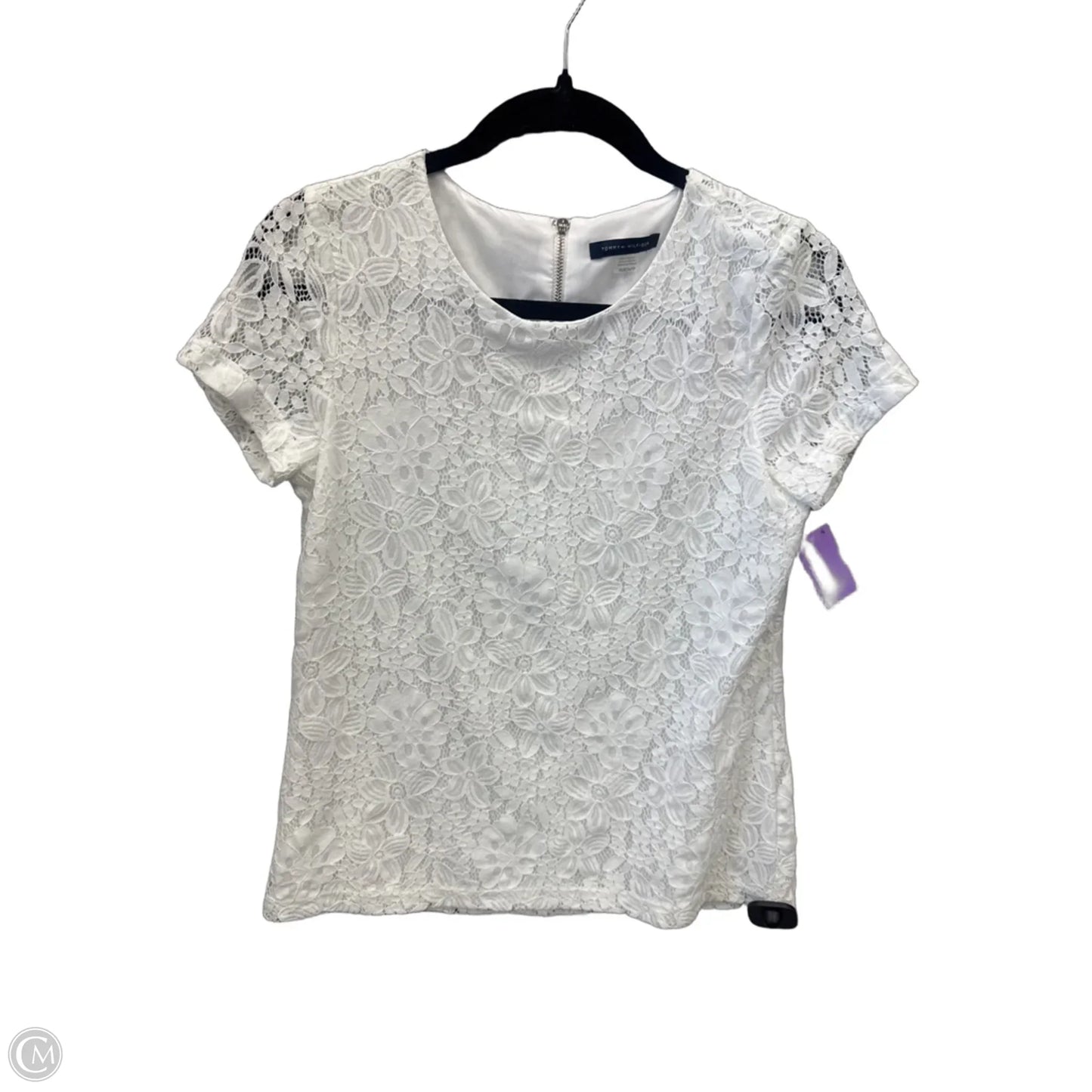Top Short Sleeve By Tommy Hilfiger In White, Size: Xs
