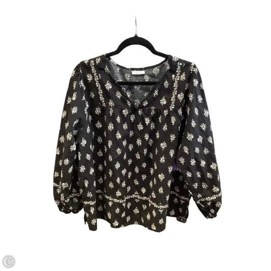 Top Long Sleeve By Maurices In Black, Size: 2x