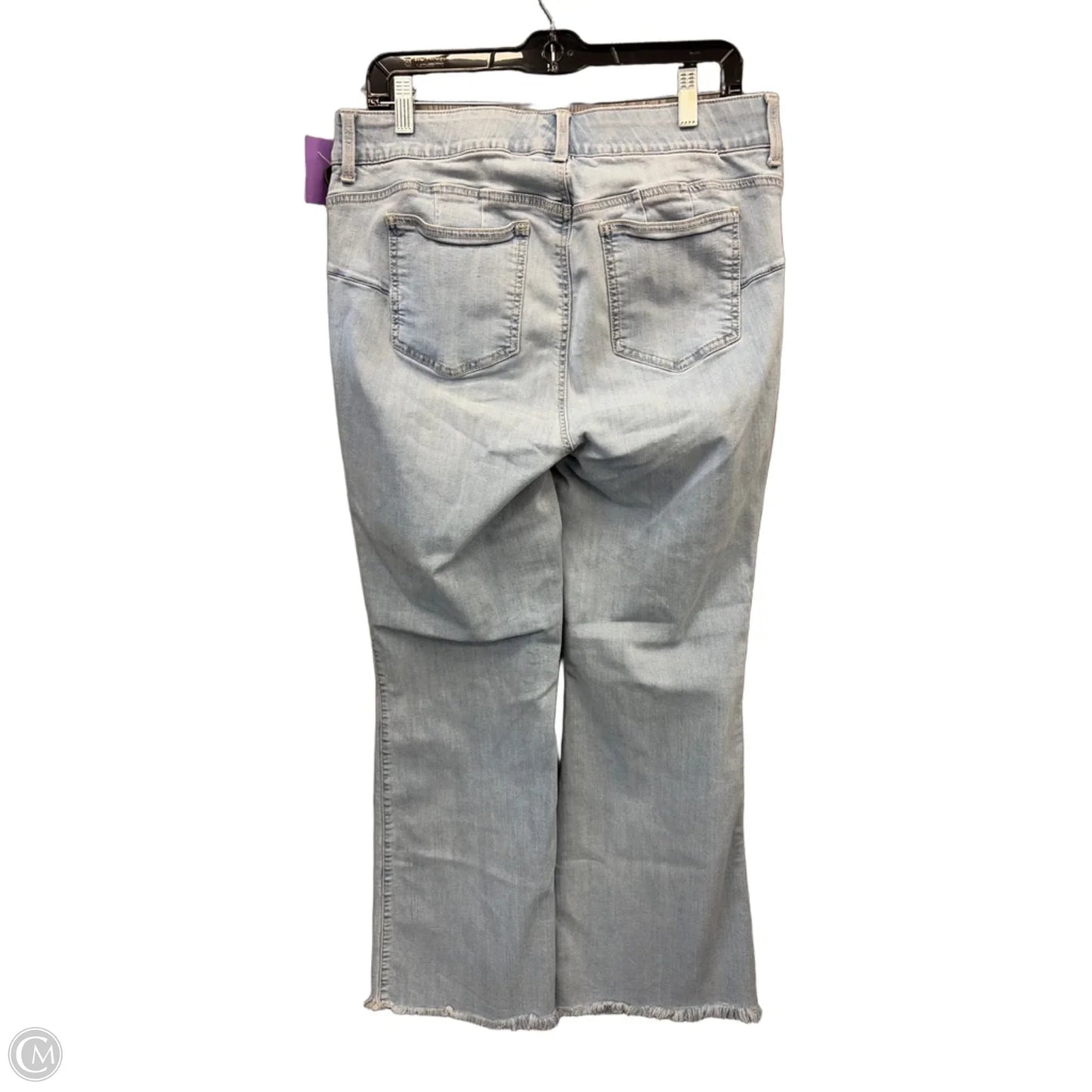 Jeans Flared By Torrid In Blue Denim, Size: 18