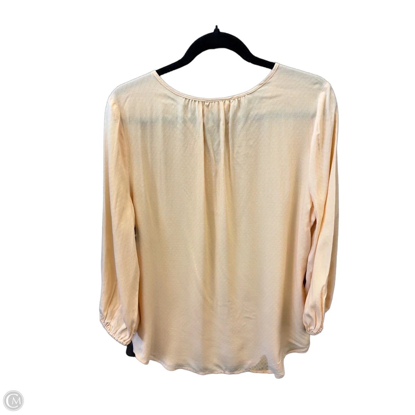 Top 3/4 Sleeve By Liz Claiborne In Yellow, Size: S