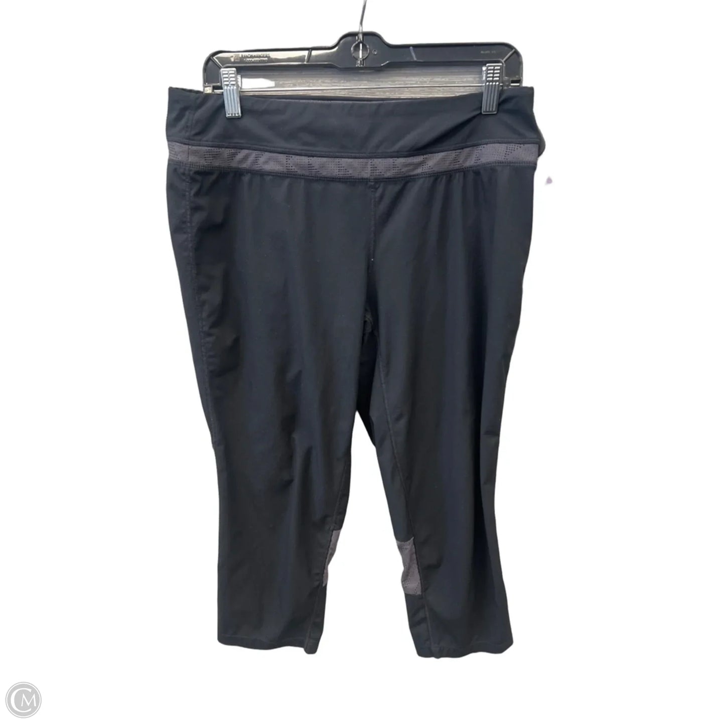 Athletic Leggings Capris By Tangerine In Black, Size: L