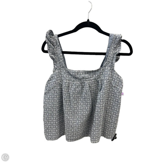 Top Sleeveless By Gap In Blue, Size: L