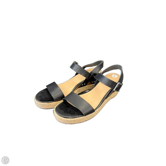 Sandals Heels Wedge By Tommy Bahama In Black, Size: 9