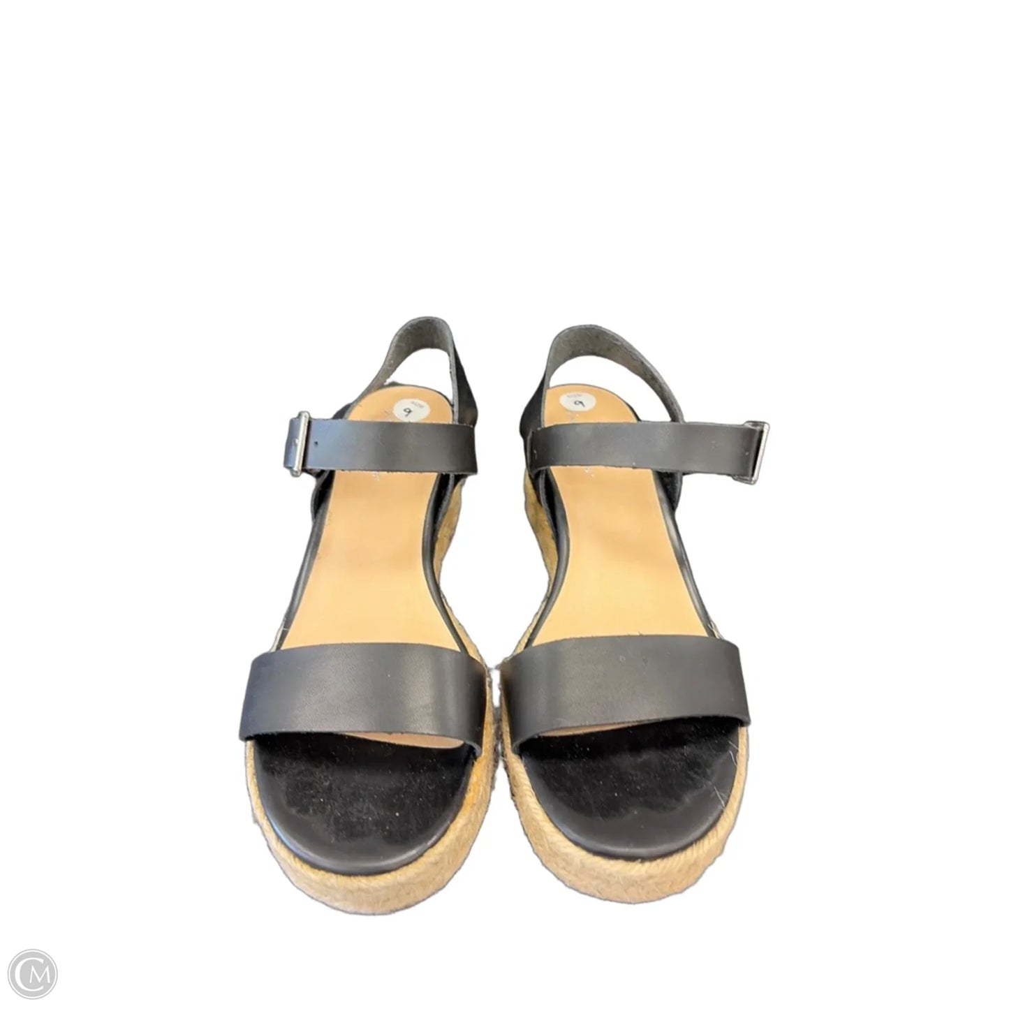 Sandals Heels Wedge By Tommy Bahama In Black, Size: 9