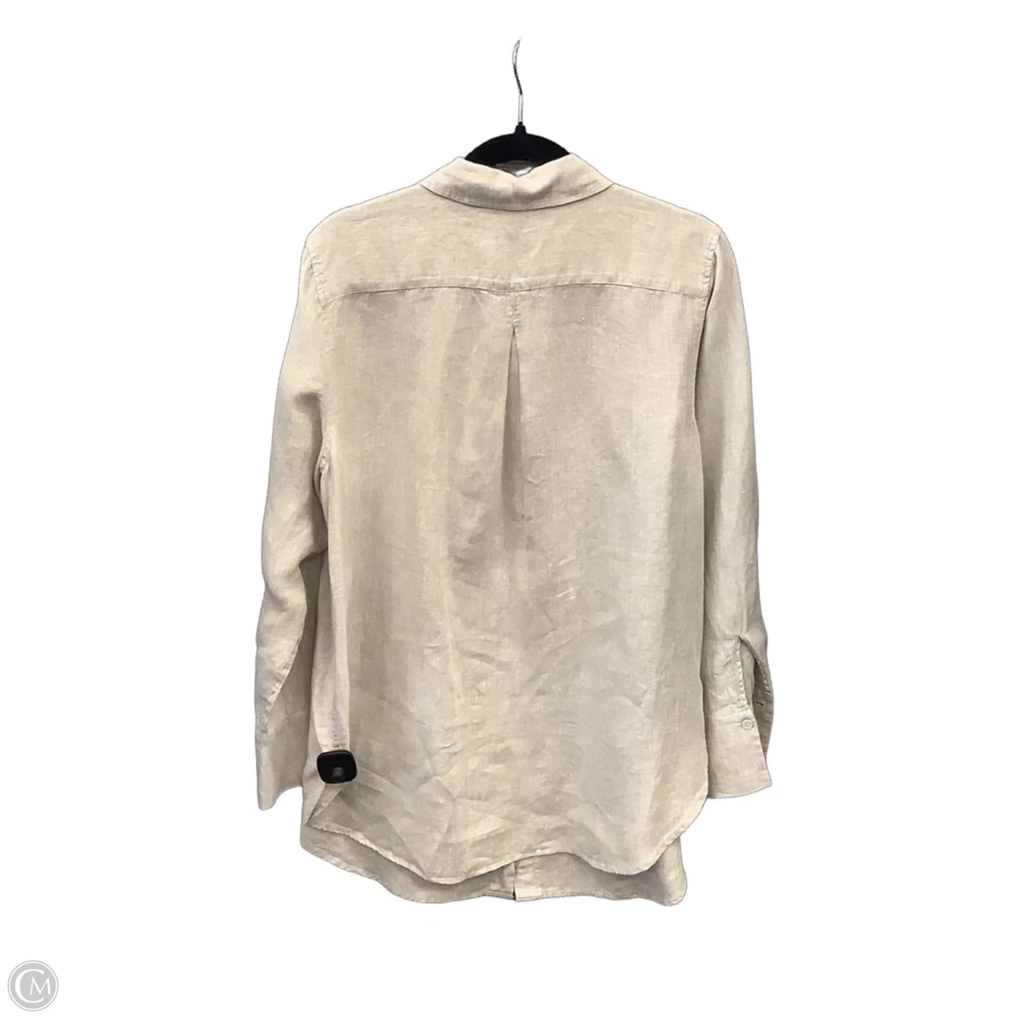 Top Long Sleeve By Talbots In Beige, Size: L