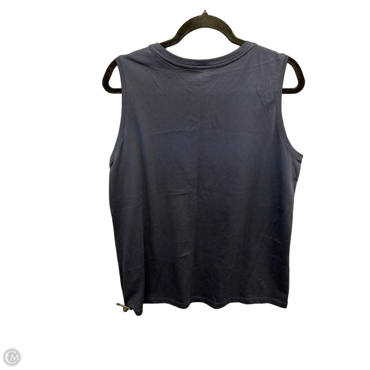 Top Sleeveless By Lands End In Blue, Size: L