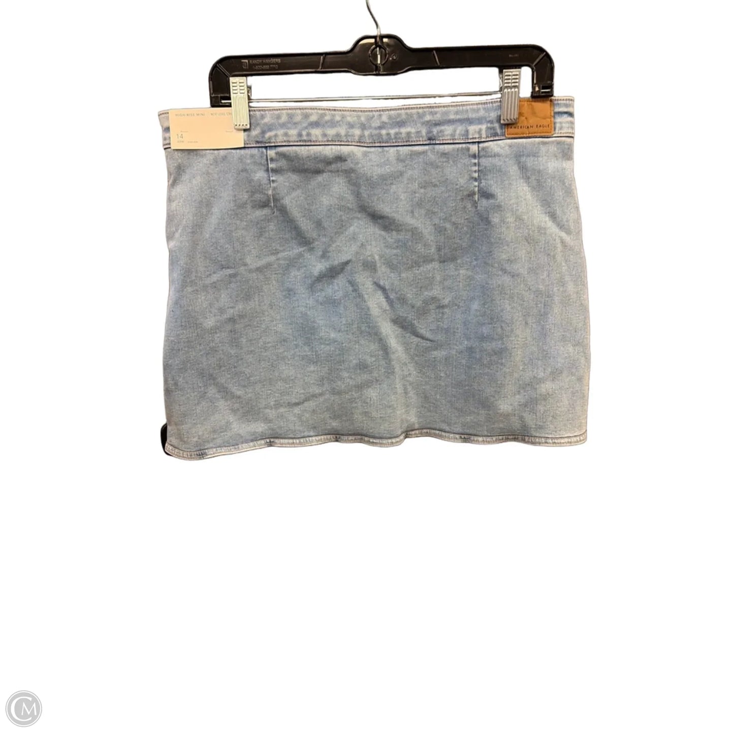 Skirt Mini & Short By American Eagle In Blue Denim, Size: 14