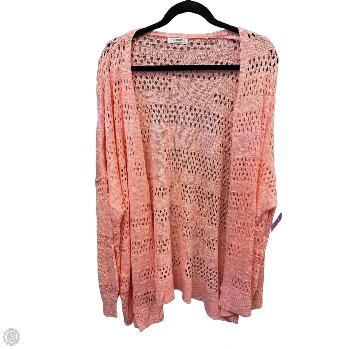 Cardigan By Clothes Mentor In Pink, Size: Xxl