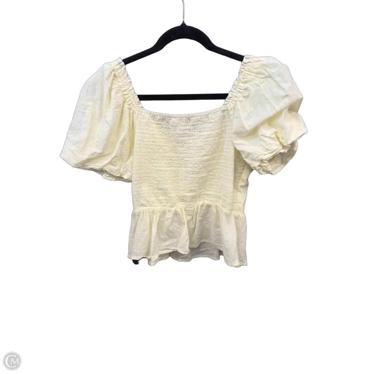 Top Short Sleeve By Clothes Mentor In Yellow, Size: L