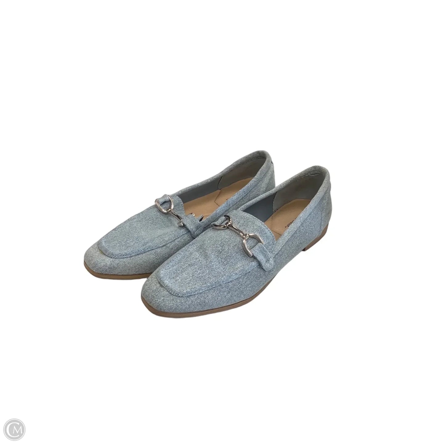 Shoes Flats By Falls Creek In Blue Denim, Size: 9.5