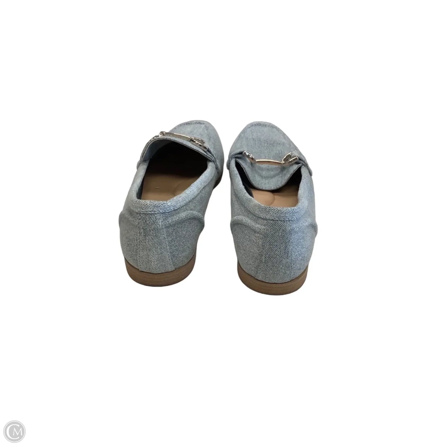 Shoes Flats By Falls Creek In Blue Denim, Size: 9.5