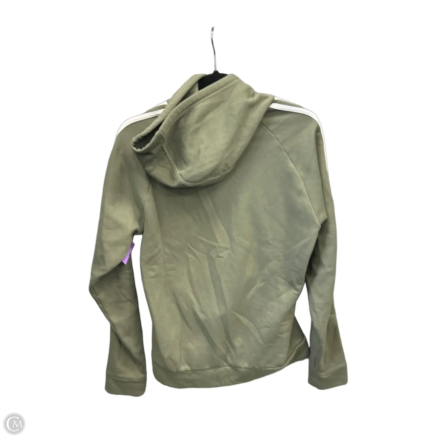 Sweatshirt Hoodie By Adidas In Green, Size: S