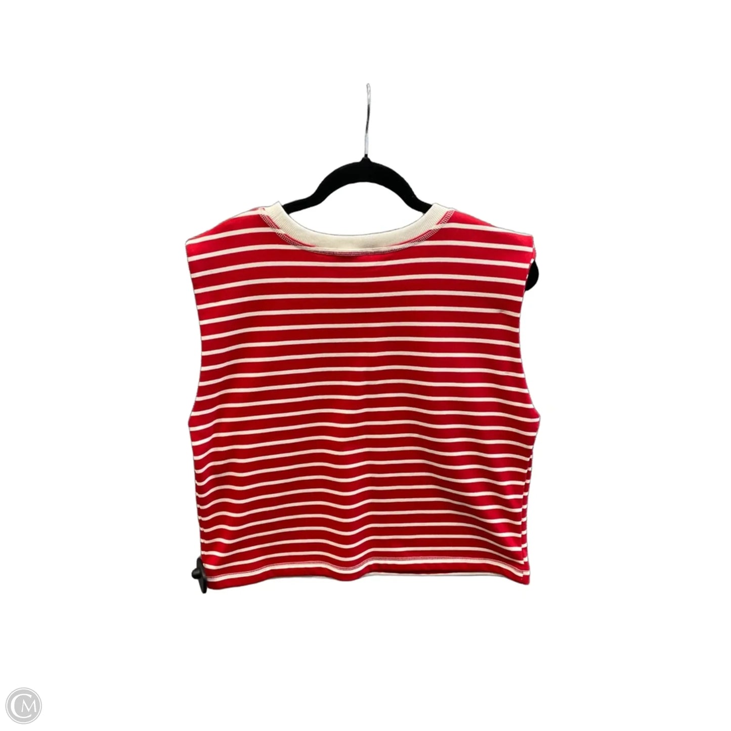 Top Sleeveless By Ee Some In Striped Pattern, Size: L