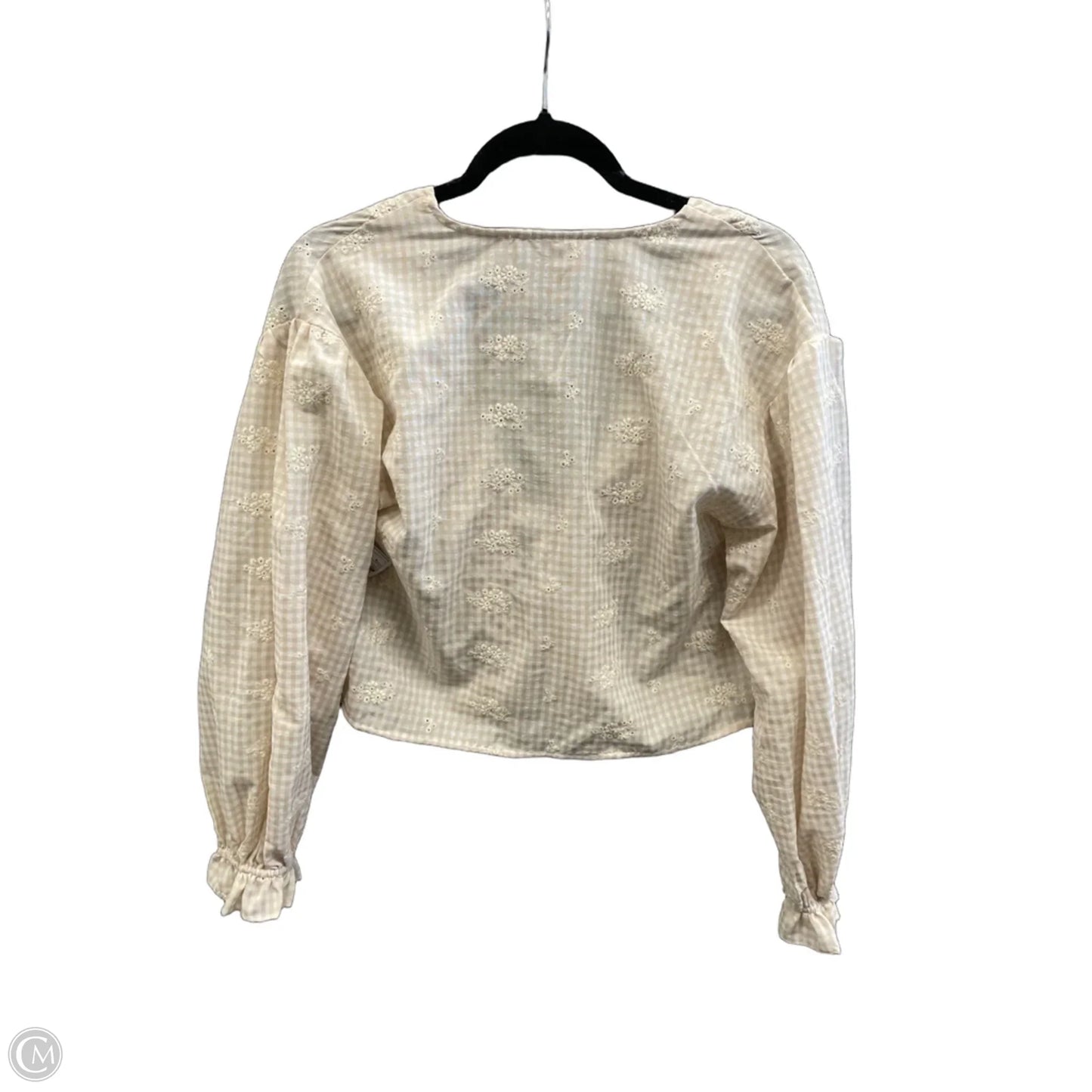 Top Long Sleeve By Altard State In Plaid Pattern, Size: M