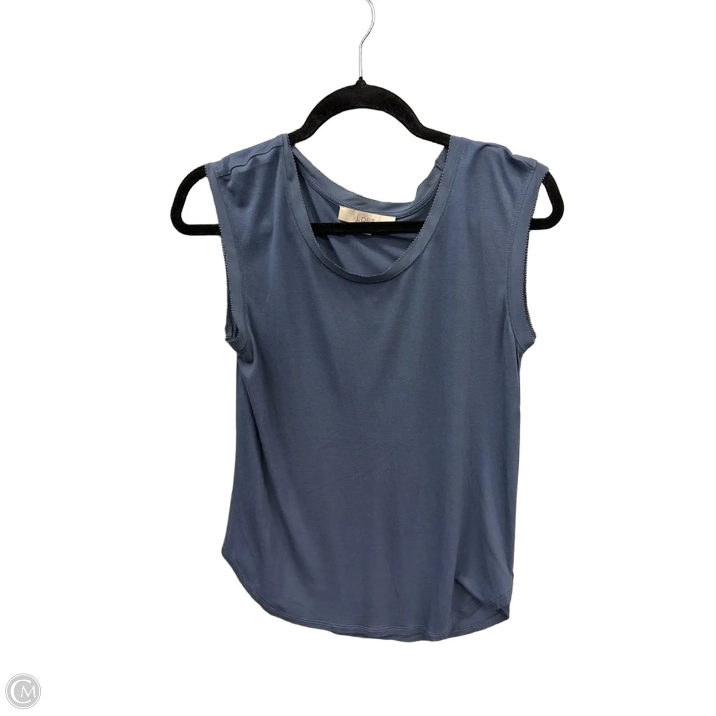 Top Sleeveless By Loft In Blue, Size: M