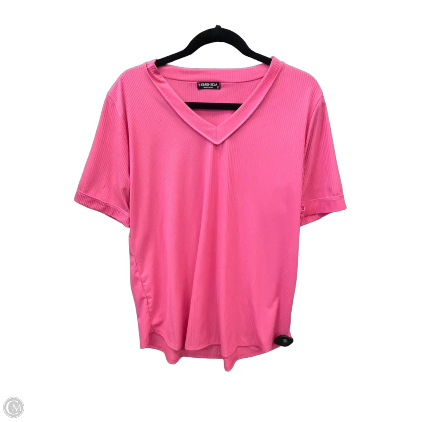 Top Short Sleeve By Heimish Usa In Pink, Size: L