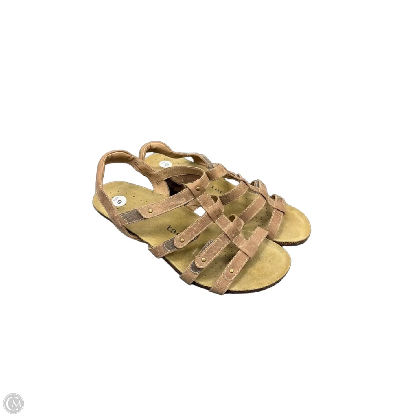 Sandals Heels Kitten By Taos In Brown, Size: 10