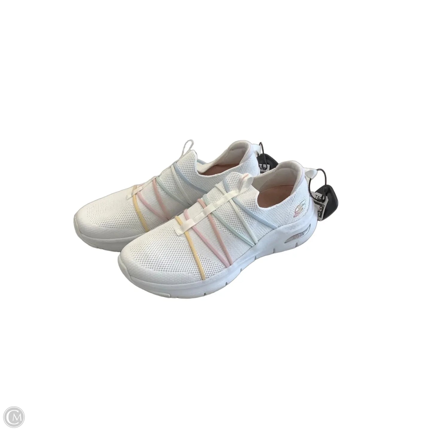 Shoes Athletic By Skechers In White, Size: 7.5