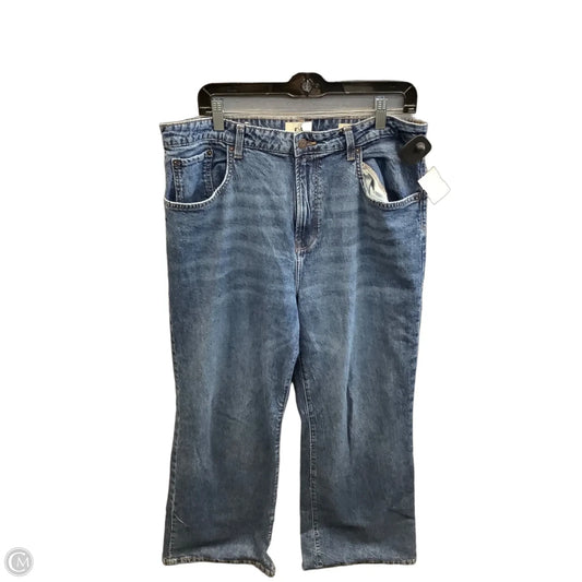 Jeans Wide Leg By Clothes Mentor In Blue Denim, Size: 12