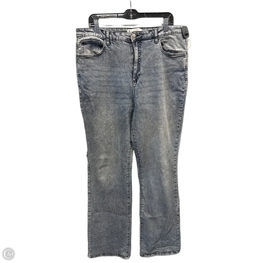 Jeans Boot Cut By Clothes Mentor In Black Denim, Size: 14l