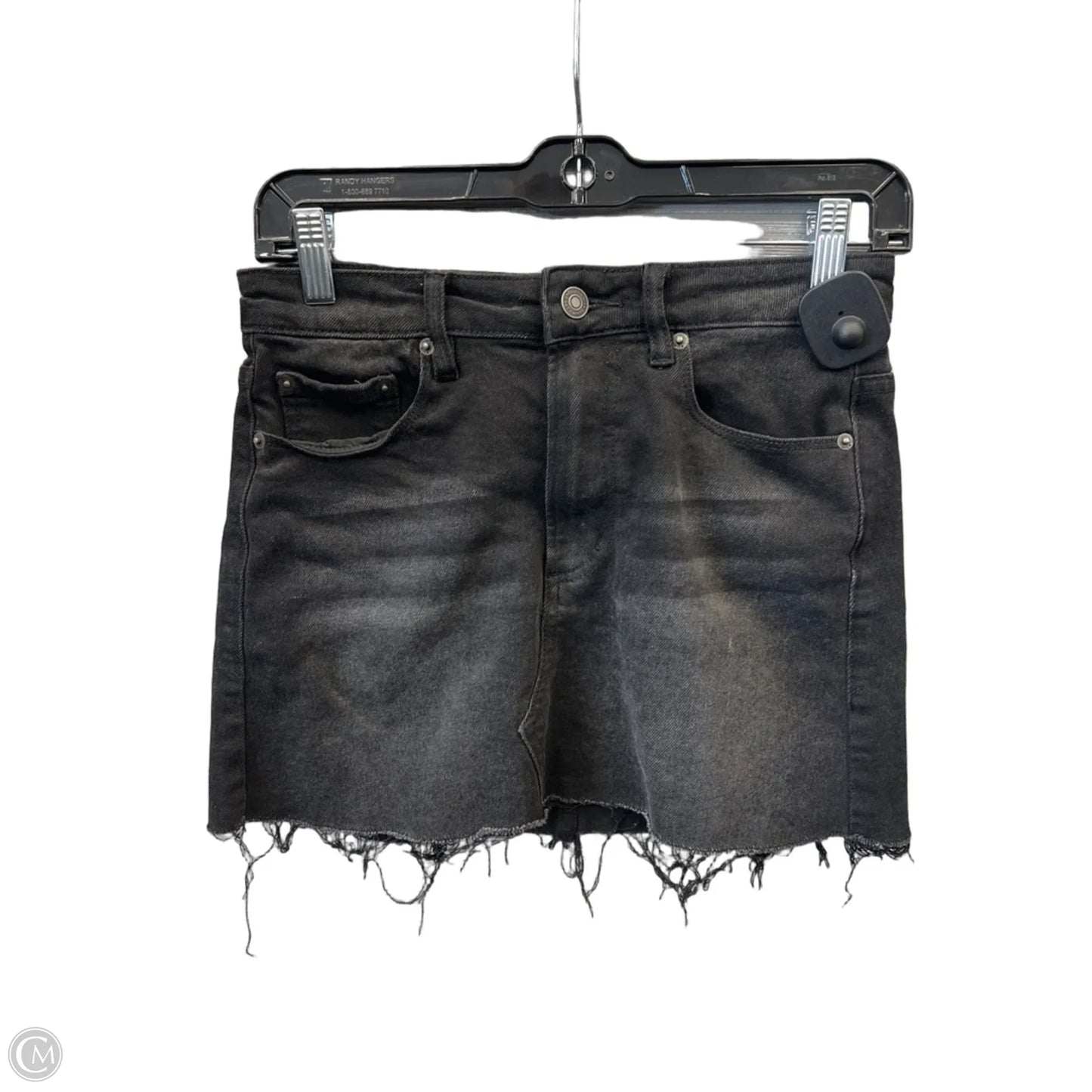 Skirt Mini & Short By Micas In Black Denim, Size: 0