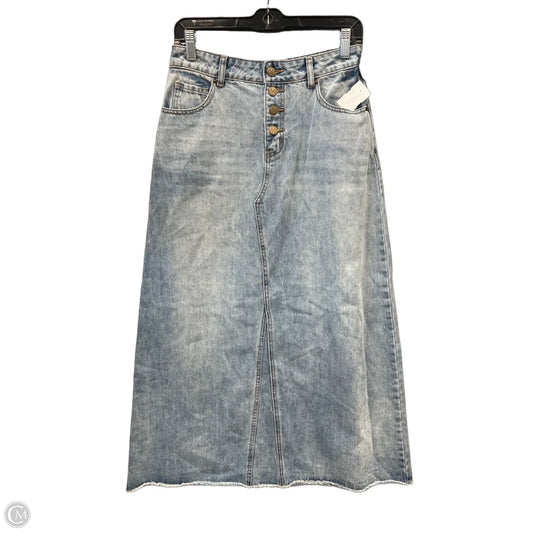 Skirt Maxi By Clothes Mentor In Blue Denim, Size: 6
