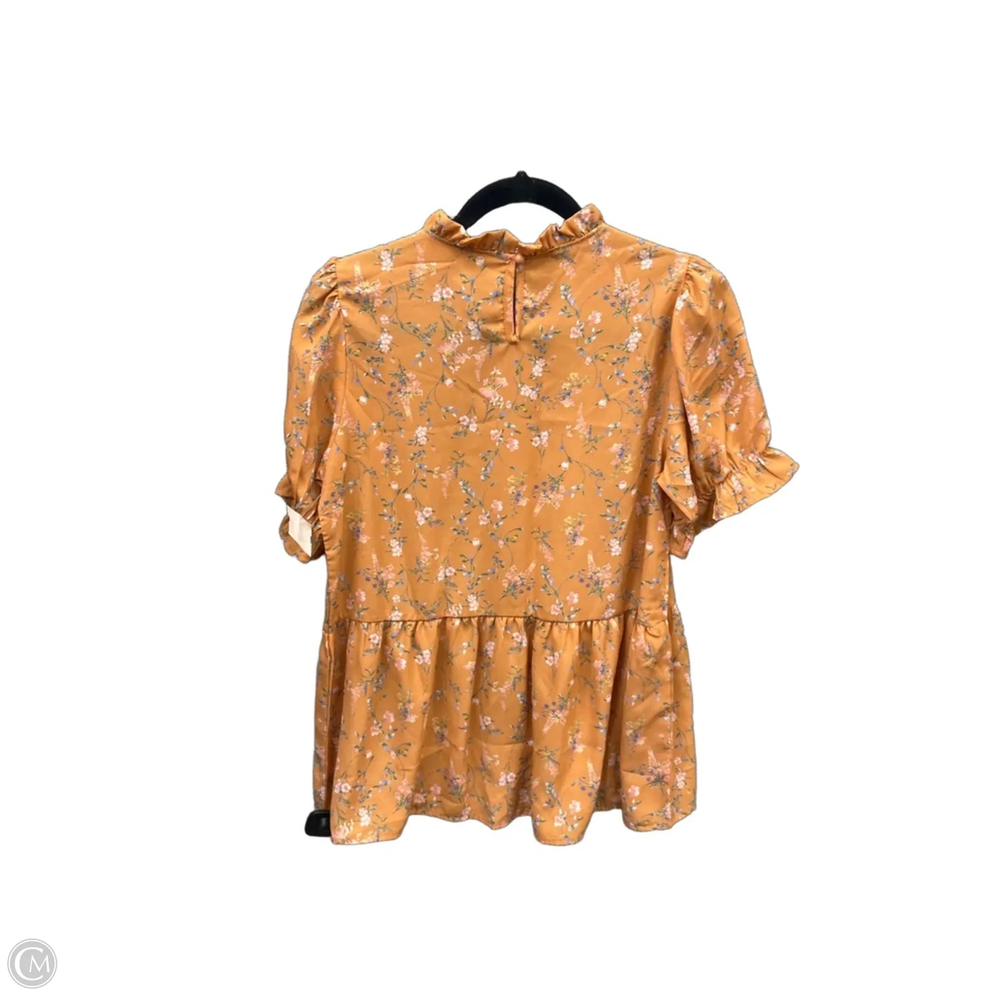 Top Short Sleeve By Orange Creek In Orange, Size: S