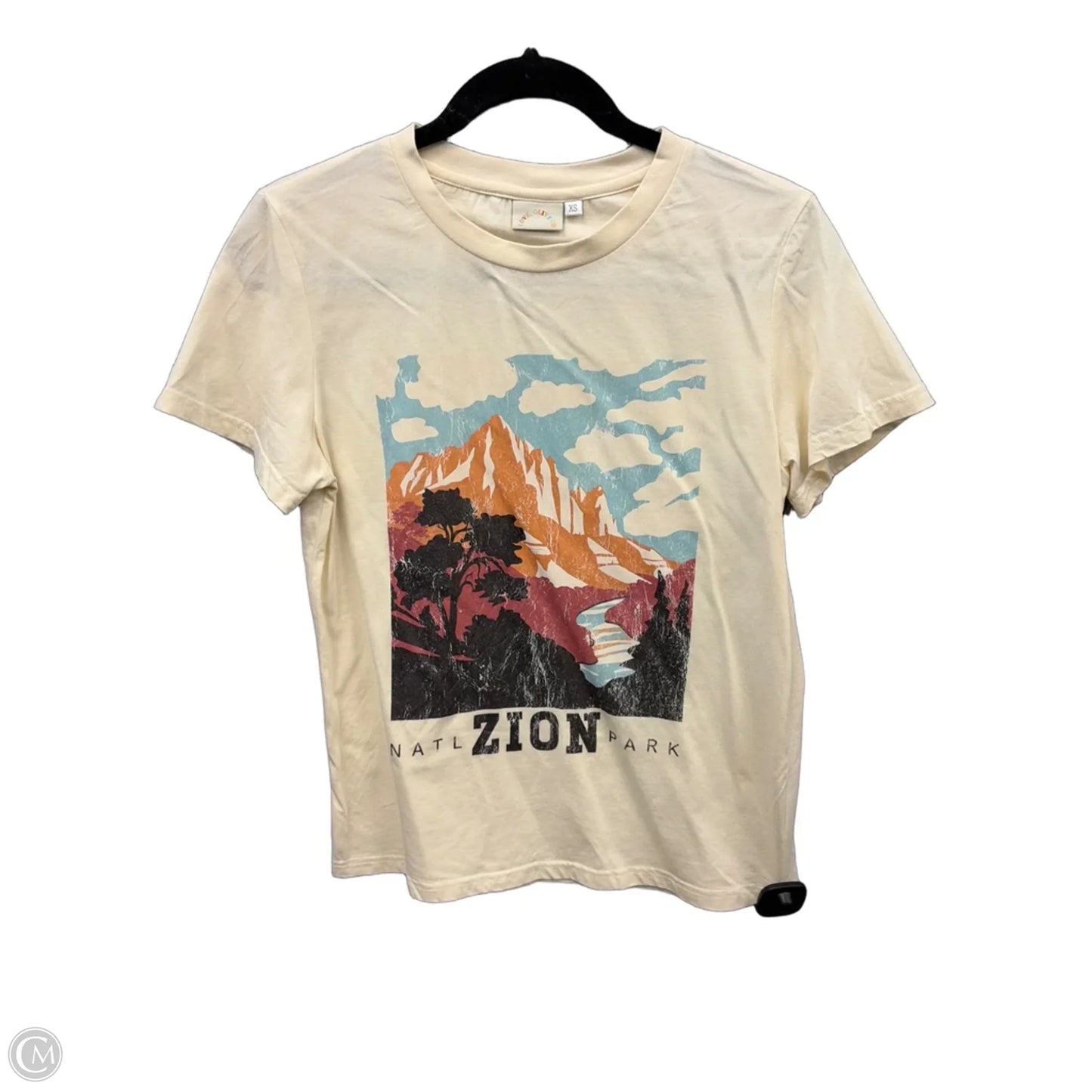 Top Short Sleeve By Clothes Mentor In Yellow, Size: Xs