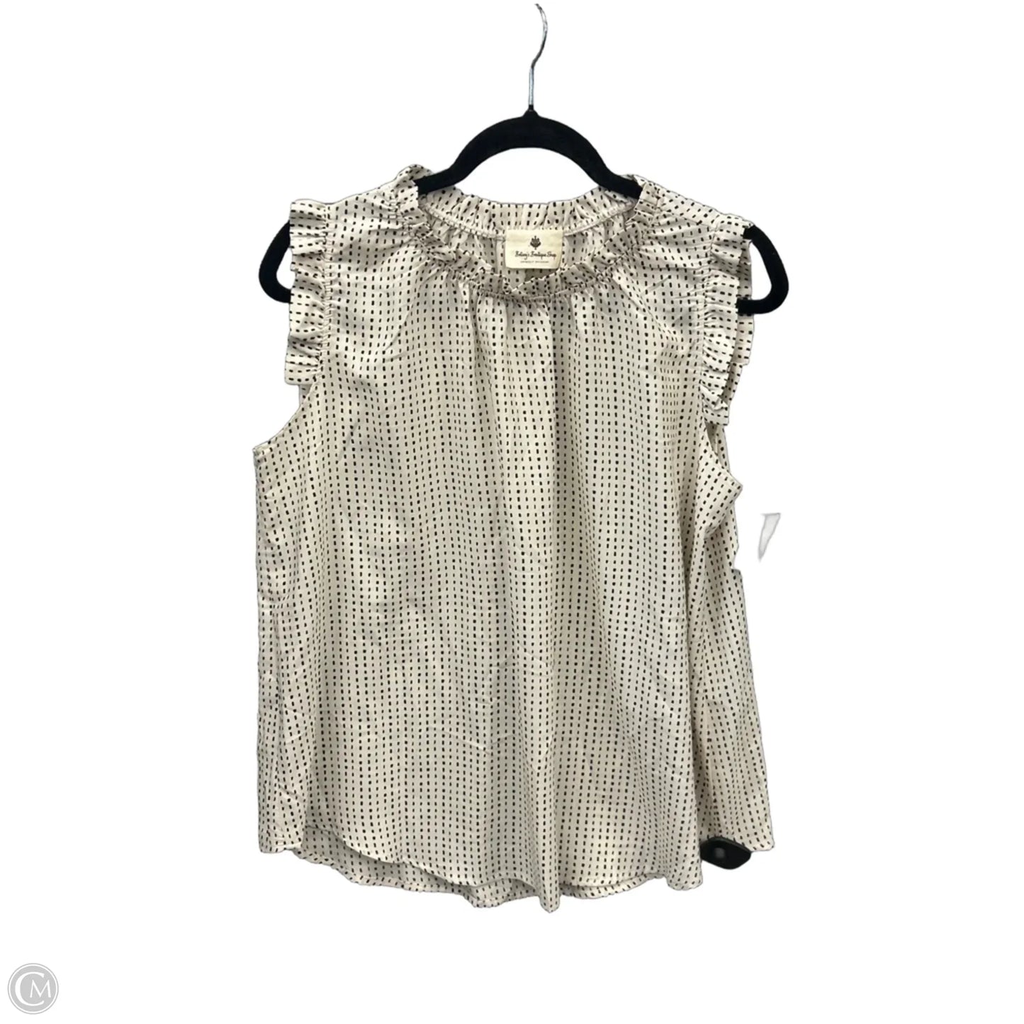 Top Sleeveless By Clothes Mentor In Cream, Size: S