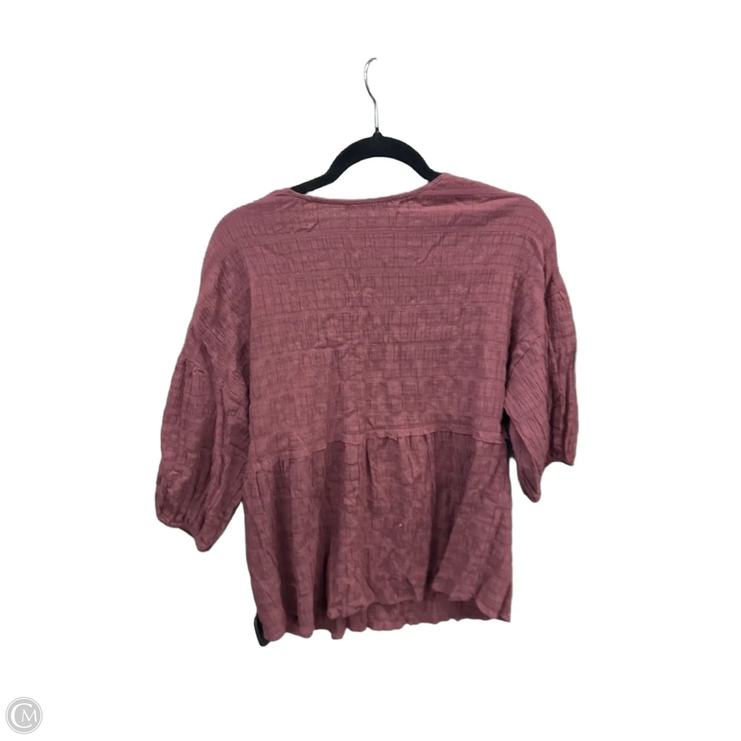 Top 3/4 Sleeve By Wishlist In Mauve, Size: S