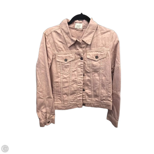Jacket Denim By Wishlist In Brown Denim, Size: M
